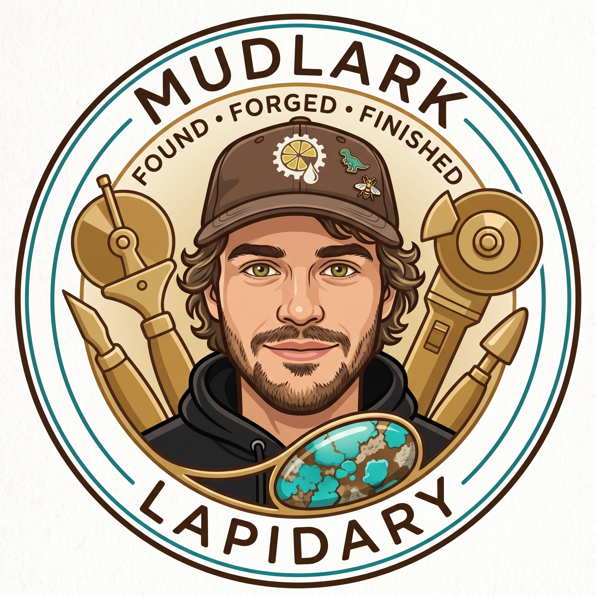 Mudlark Lapidary maker’s seal